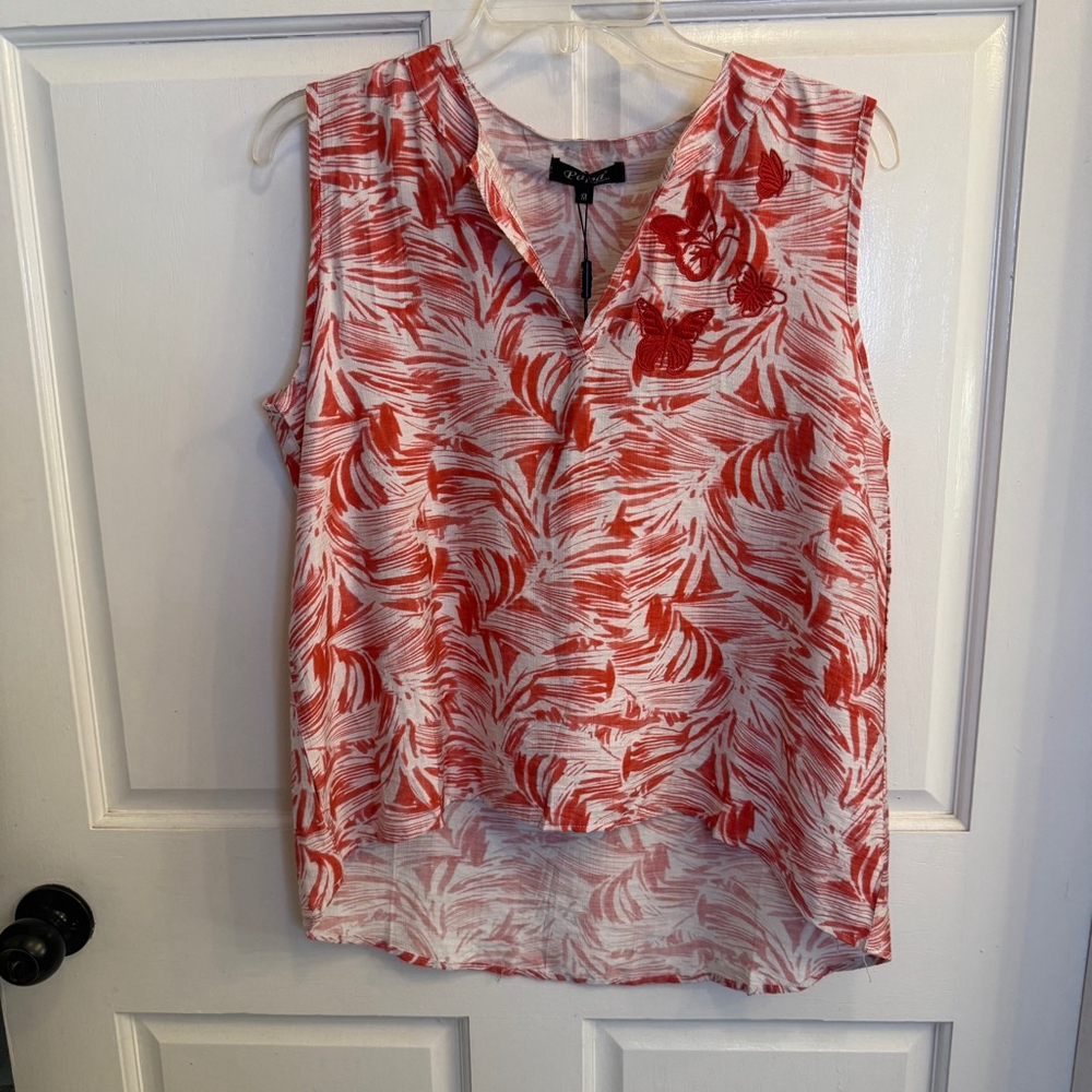 Women's Papa Vancouver Tank Top Size M white/coral